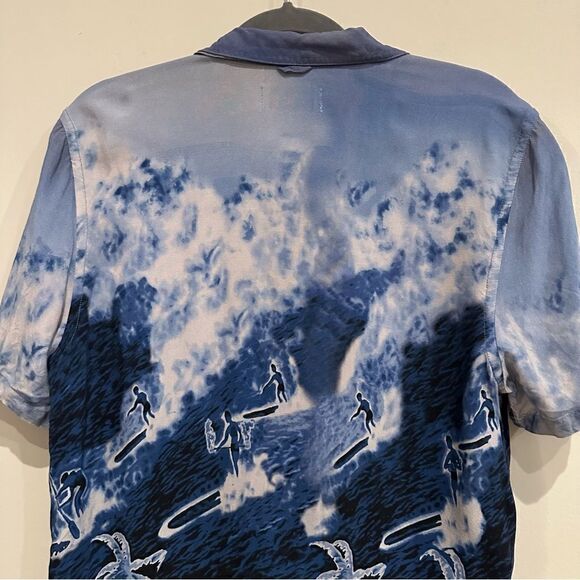 OVADIA & SONS Shirt Men Size Small Hawaiian Surf Button Down - Picture 8 of 9